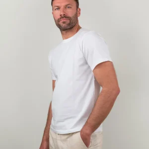 T-SHIRT GIROCOLLO A MANICA CORTA BIANCA