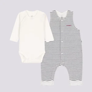 COMPLETO CON TUTINA E BODY IN COTONE PER BEBÈ