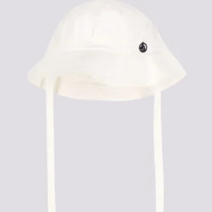 CAPPELLINO BOB BEBÈ IN TWILL BIANCO
