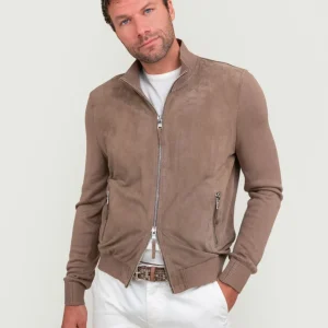 GIACCA LEGGERA IN PELLE E MAGLIA TON SUR TONE