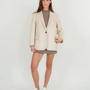 BLAZER MONOPETTO BEIGE