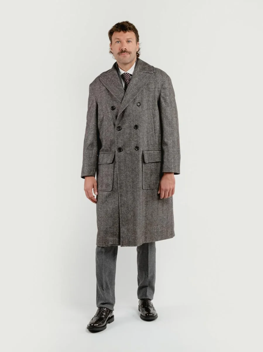 CAPPOTTO DOPPIOPETTO SPIGATO TESTA MORO