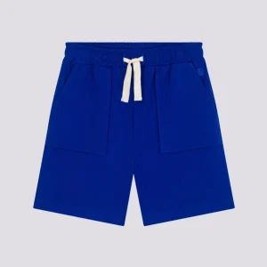 SHORTS BLU ELETTRICO IN COTONE
