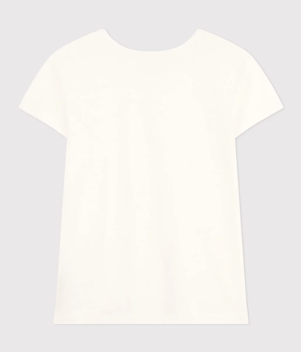 T-SHIRT LE DROIT GIROCOLLO IN LINO DONNA BIANCA - immagine 7