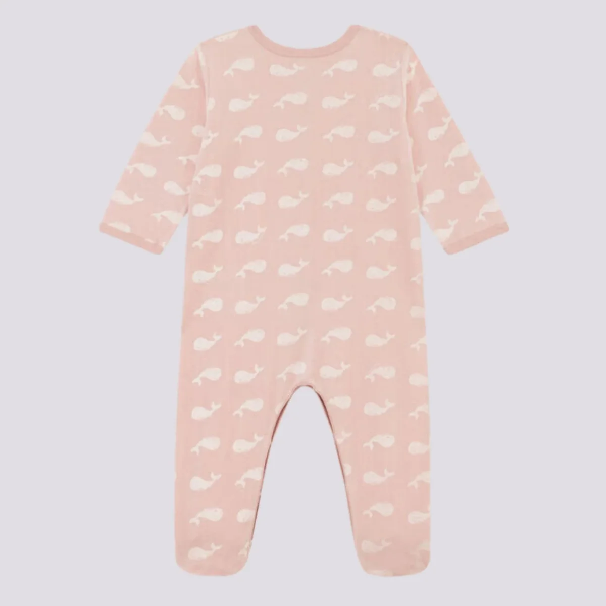 TUTINA PIGIAMA BALENE ROSA IN CINIGLIA - immagine 3