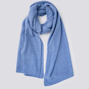 Sciarpa in cachemire azzurro