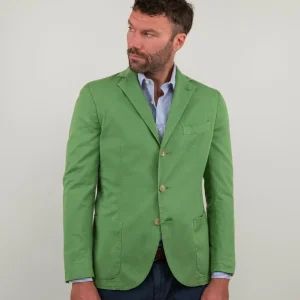 BLAZER IN COTONE VERDE