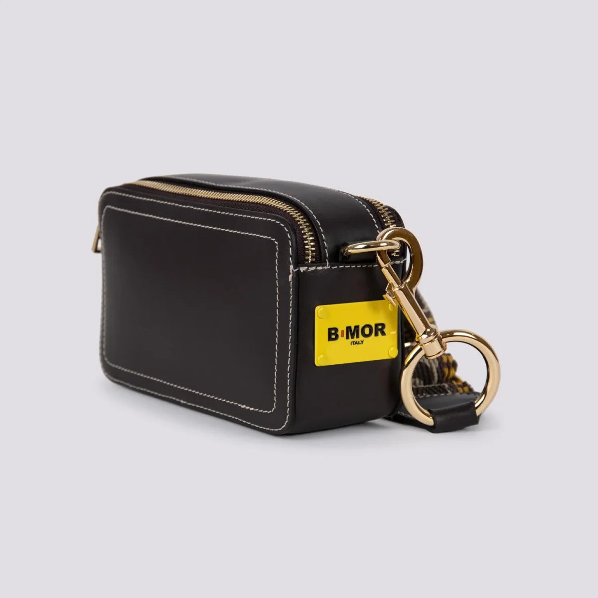 BORSA A TRACOLLA YOURS IN PELLE MARRONE - immagine 5