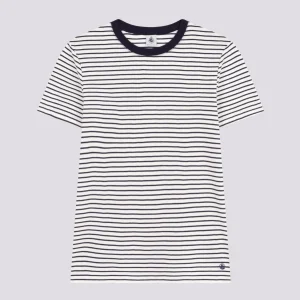 T-SHIRT L'ICONIQUE IN COTONE A RIGHE DONNA