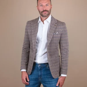 BLAZER SFODERATO IN FANTASIA pied de poule