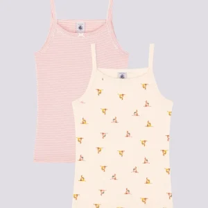 CONFEZIONE DA 2 CANOTTIERE CON SPALLINE IN COTONE BAMBINO