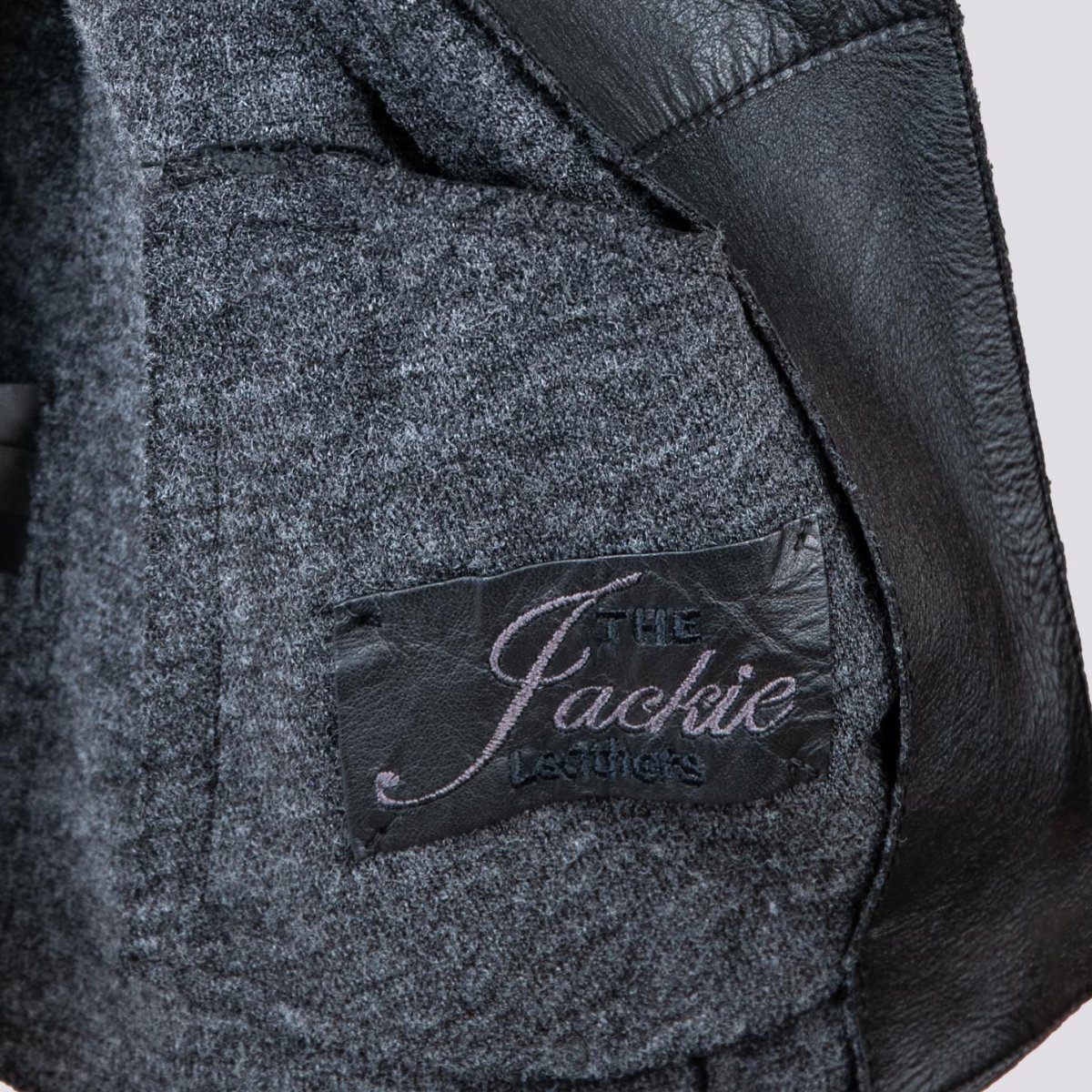 CHIODO IN PELLE SFODERATO MARRONE - immagine 5