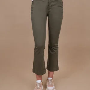 PANTALONE A TROMBETTA VERDE MILITARE