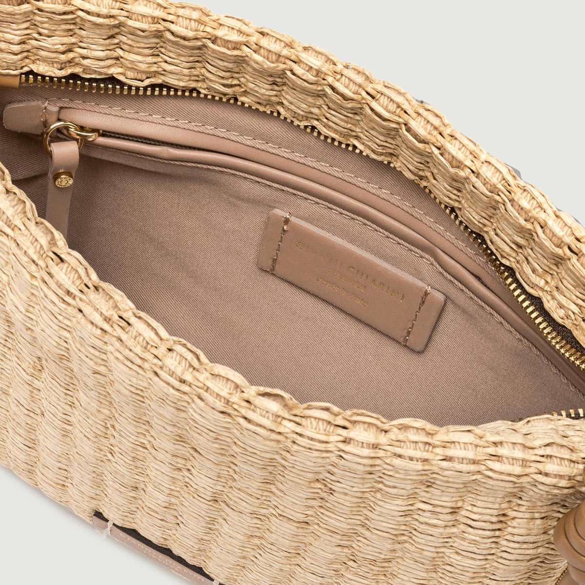 TRACOLLA BRENDA EFFETTO PAGLIA CON DETTAGLI CUOIO - immagine 6