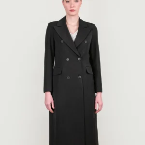 CAPPOTTO LUNGO DOPPIOPETTO NERO