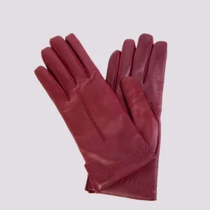 GUANTI IN PELLE COLOR ROSSO