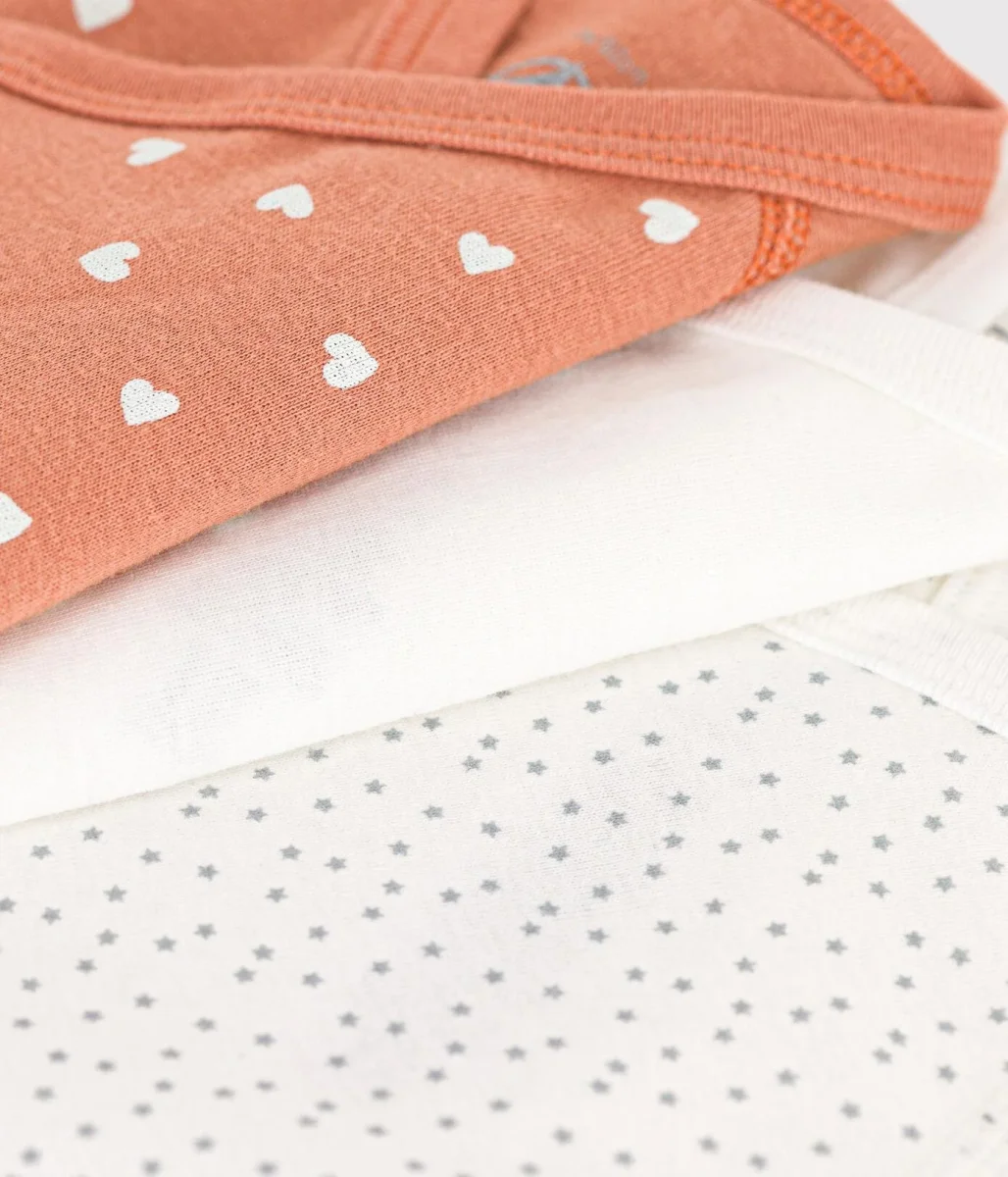 CONFEZIONE DA 3 BODY IN COTONE PER NEONATI - immagine 4