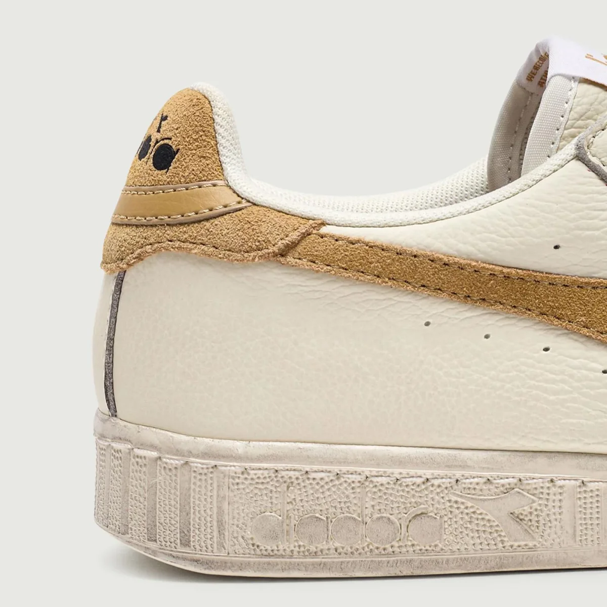 SNEAKERS GAME L LOW WAXED BIANCO BEIGE - immagine 6