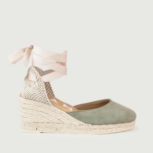 ESPADRILLAS BASSE SCAMOSCIATE SALVIA