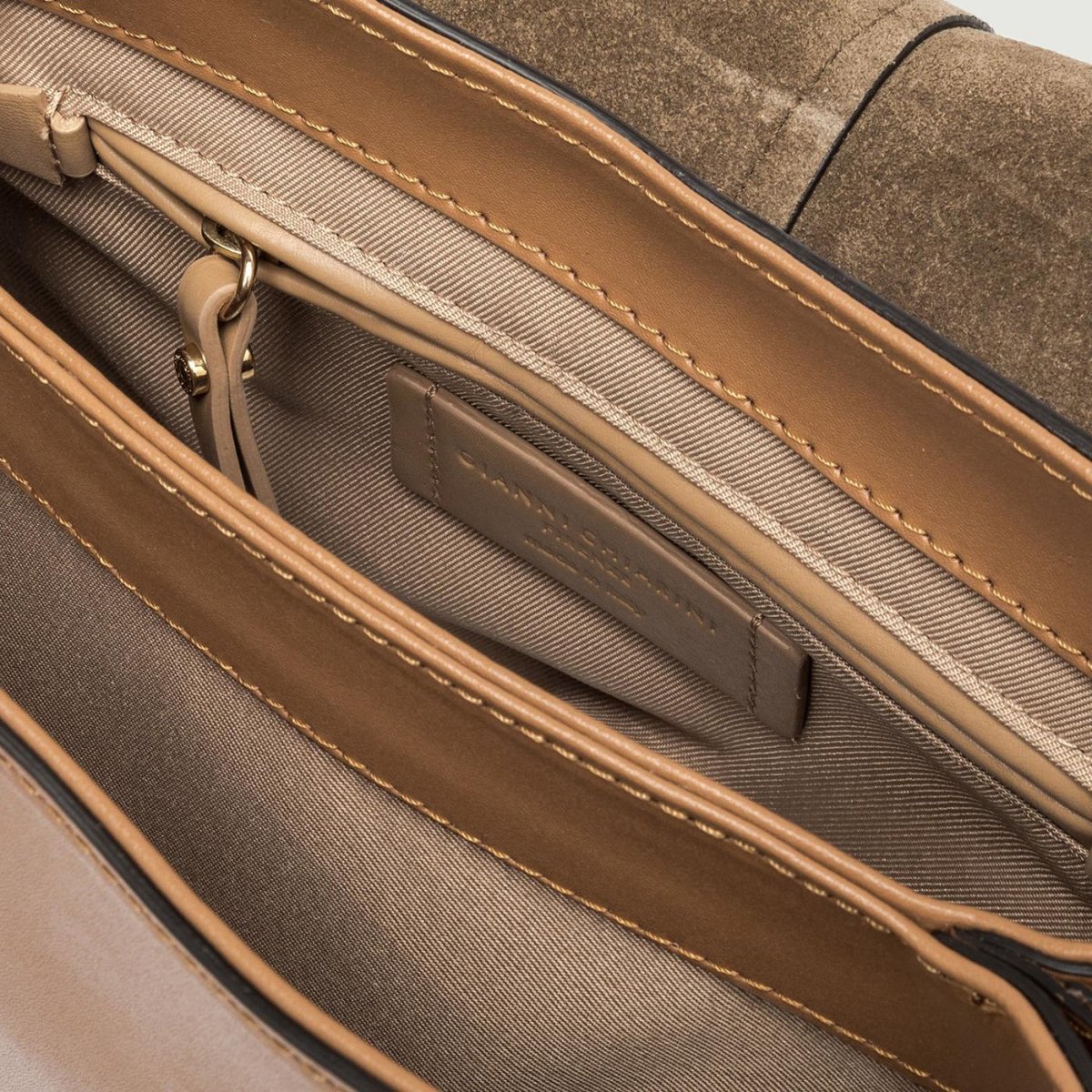 Borsa a spalla Helena Round special in pelle New Cuoio - immagine 5