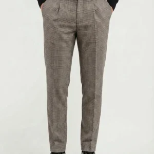 PANTALONE CON PENCES PRINCIPE DI GALLES GRIGIO