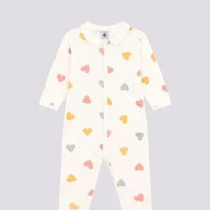 PIGIAMA BEBÈ SENZA PIEDI A CUORI MULTICOLORI IN COTONE