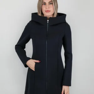 CAPPOTTINO TECNICO BLU CON CAPPUCCIO