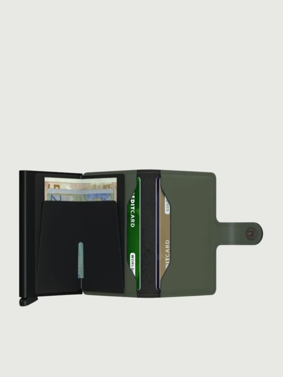 MINIWALLET MATTE GREEN BLACK - immagine 3
