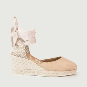 ESPADRILLAS BASSE SCAMOSCIATE CHAMPAGNE