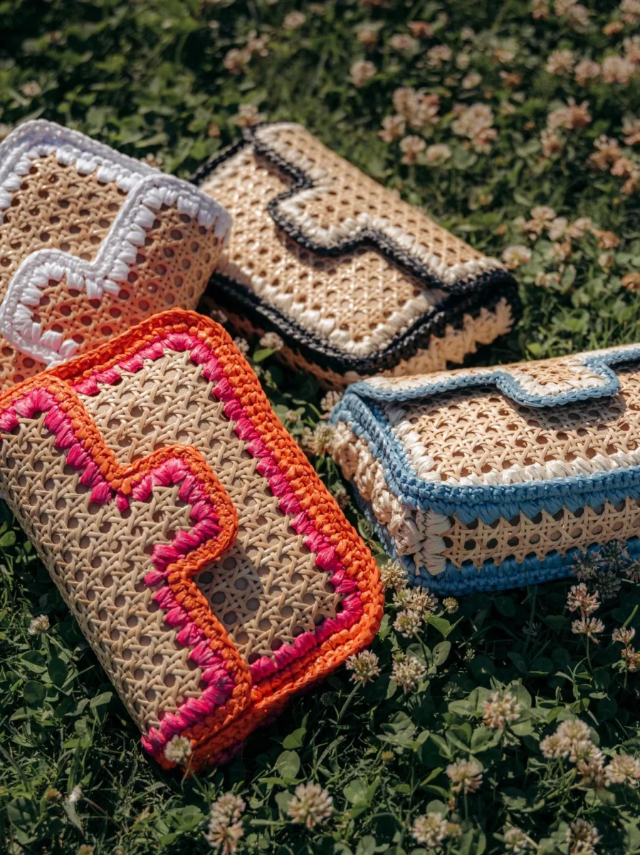 TRACOLLA PICCOLA RAFIA NERO - immagine 7