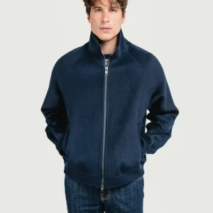 GIACCA LEONARDO IN LANA BLU