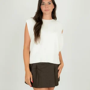 CASACCA IN MAGLIA PANNA