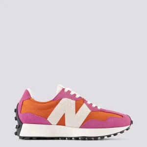 Sneaker 327 rosa e arancio