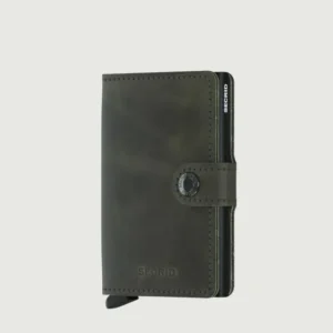 MINIWALLET VINTAGE OLIVE BLACK