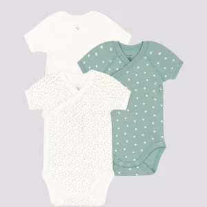 CONFEZIONE DA 3 BODY IN COTONE PER NEONATI