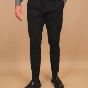 PANTALONE CON COULISSE ELASTICIZZATO NERO