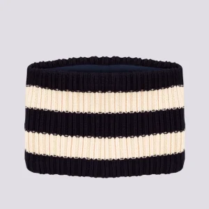 SNOOD IN MAGLIA A RIGHE CON FODERA IN PILE