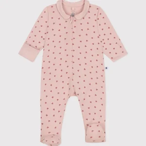 TUTINA ROSA IN COTONE CON CUORI