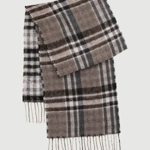 SCIARPA MOTIVO CHECK MARRONE