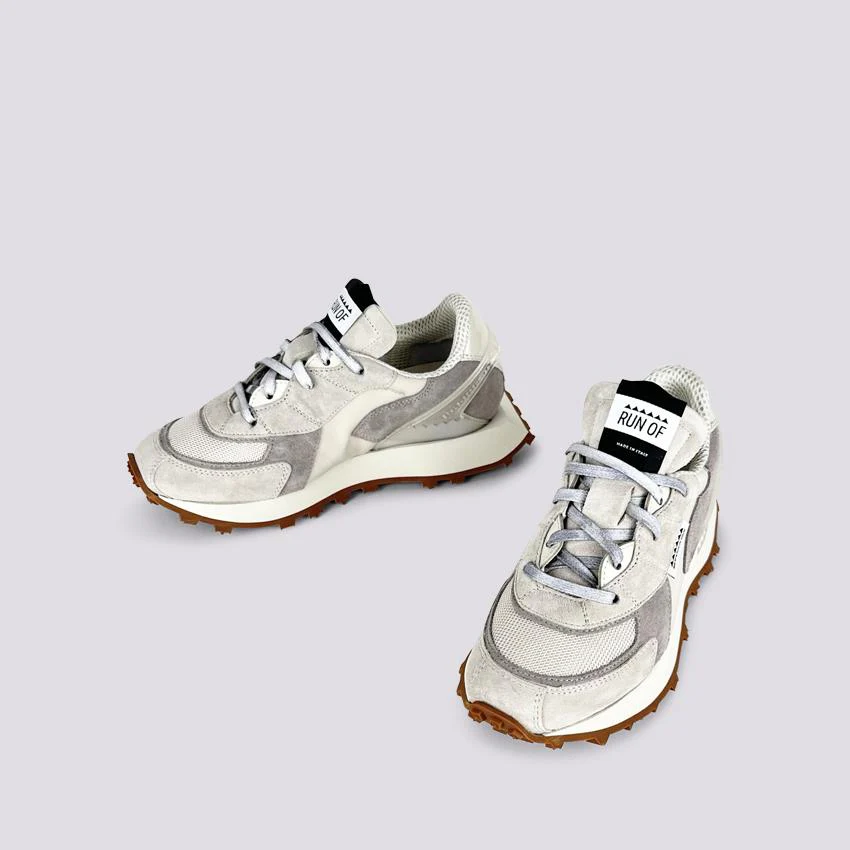 Sneaker Run Of BODRUM Finch GHIACCIO E TORTORA - immagine 5