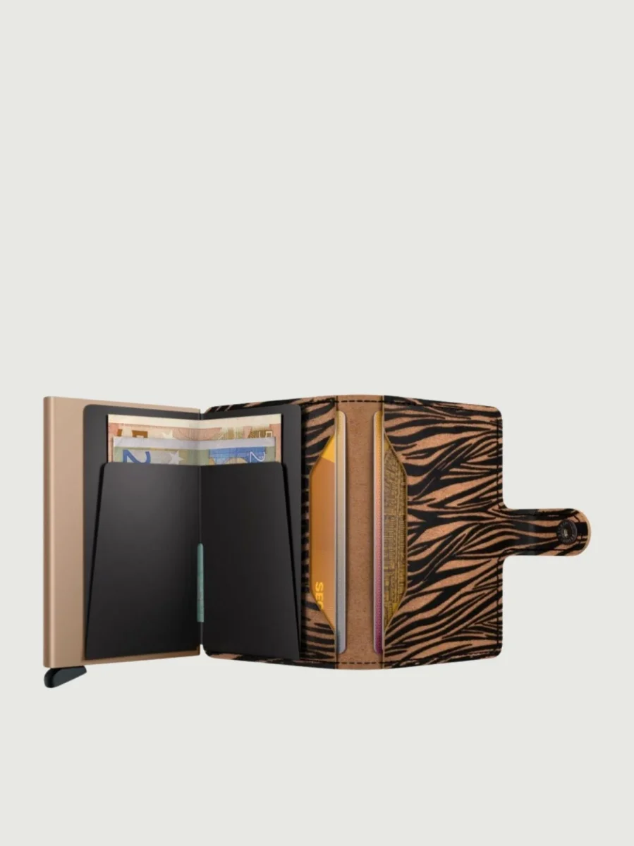 MINIWALLET ZEBRA BEIGE - immagine 3