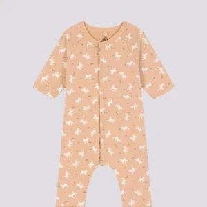 TUTINA LUNGA IN TESSUTO FELPATO PER BEBÈ