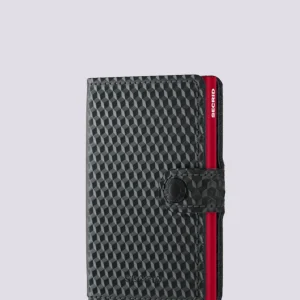 PORTACARTE SECRID CUBIC BLACK RED