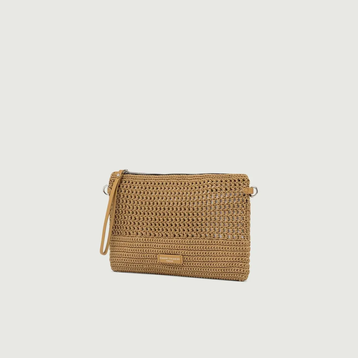 BORSA IN TESSUTO E SINTETICO VICTORIA CAMMELLO - immagine 4