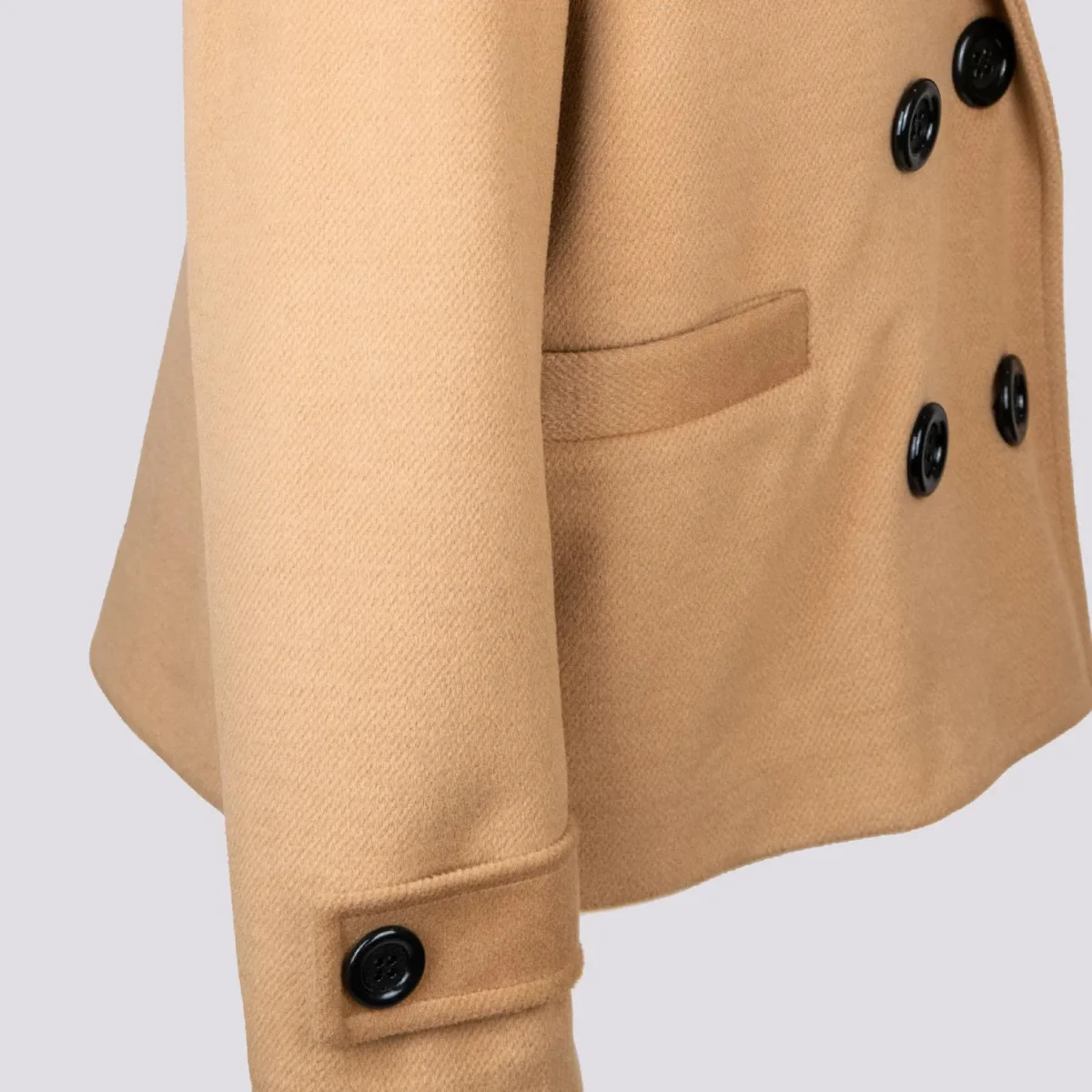PEACOAT DOPPIOPETTO OVERSIZE CAMMELLO - immagine 6