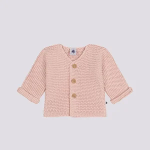 CARDIGAN IN TRICOT A PUNTO LEGACCIO PER BEBÈ