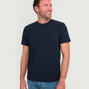 T-SHIRT SOTTO GIACCA GIROCOLLO BLU NAVY