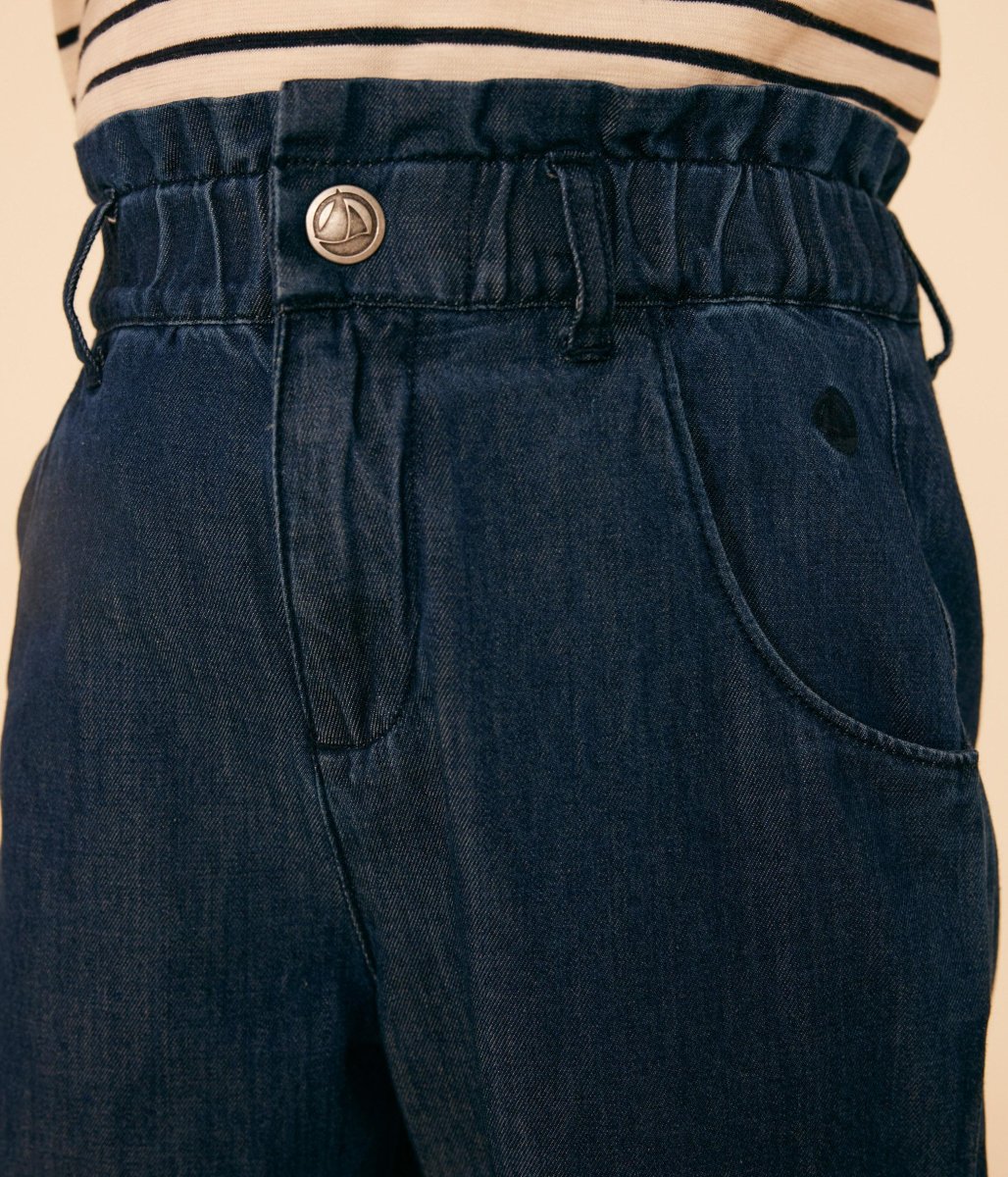 PANTALONI DRITTI IN DENIM LEGGERO BAMBINA - immagine 4