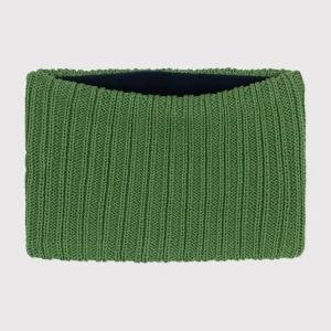 Snood verde in maglia foderata in pile bambino
