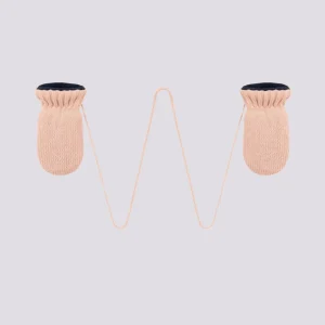 MUFFOLE IN MAGLIA BEBÈ FODERATE IN PILE RICICLATO